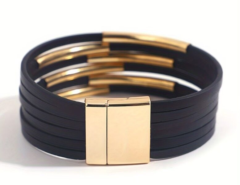 Pulseira Multicamadas Boêmia – Sintético Azul