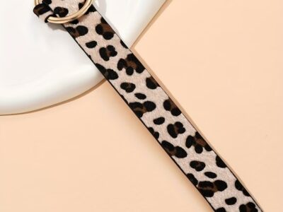 Pulseira de Leopardo com Argola Dourada