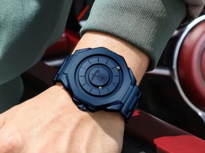 Combo Masculino Moderno – Relógio + Pulseira