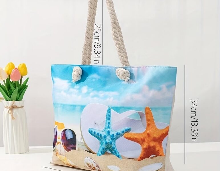 Combo Sol & Mar – Viseira + Bolsa Tropical