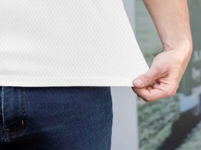Camisa Polo White Geometric – Versatilidade e Design