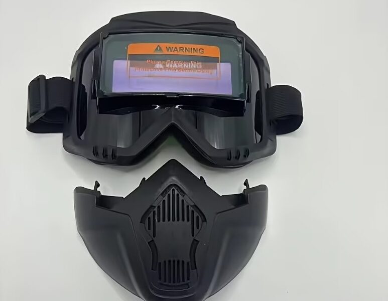 Máscara de Soldagem Industrial Letme – Troca Automática e Proteção Anti-Escaldante