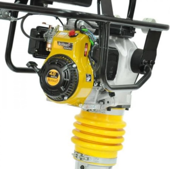 Aluguel de Compactador de Solo Sapo Buffalo BFG 70B – Motor 4HP 4 Tempos