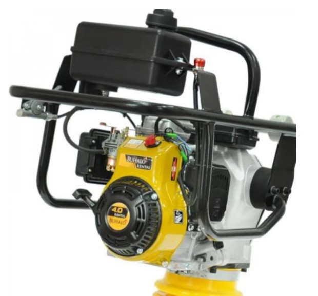 Aluguel de Compactador de Solo Sapo Buffalo BFG 70B – Motor 4HP 4 Tempos