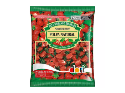 Bala de Morango Recheada Dori 500g