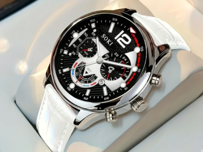 Relógio de Quartzo Masculino Pulseira Sintético