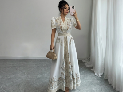 Vestido Maxi Bohemian Chic – Manga Puff