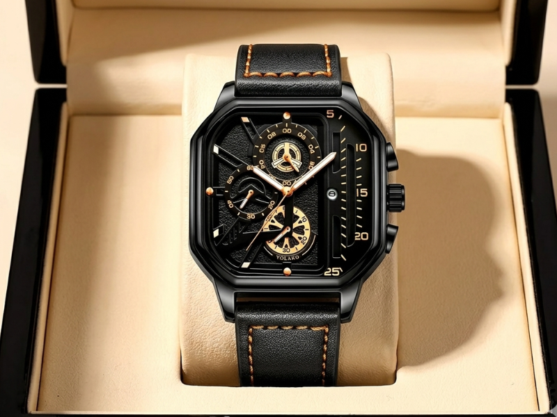 Relógio Masculino Vintage Luxury – Cronógrafo de Quartzo