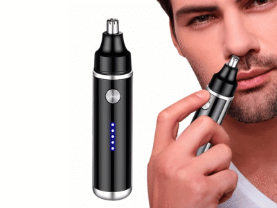 Depilador Elétrico Nariz e Orelha USB Recarregável