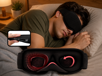 Máscara de Dormir 3D Tapa Olhos Blackout Ajustável