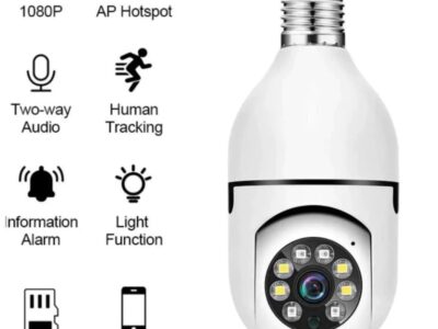 Camera Lampada Seguranca Wifi 360 Soquete E27 IP
