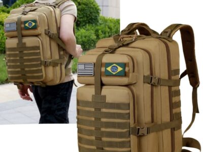 Mochila Tática Militar 45L Grande Para Viagem
